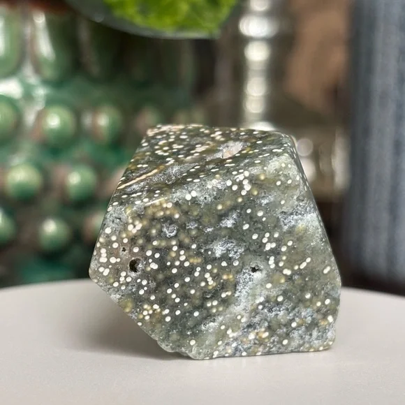 (Orbicular) Ocean Jasper Crystal Freeform OBJ - Picture 11 of 17